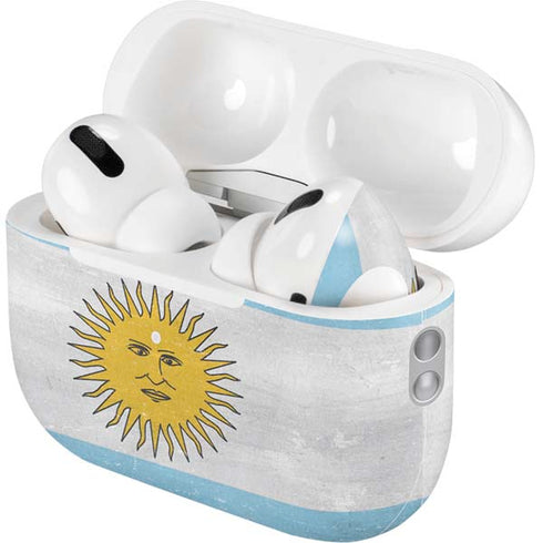 Argentina Flag Distressed AirPods Pro 2nd Gen Skin